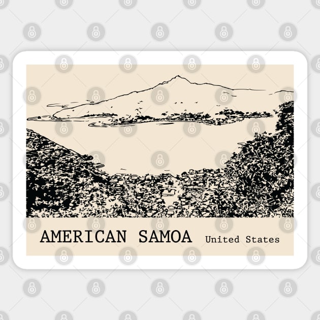 American Samoa Sticker by Lakeric